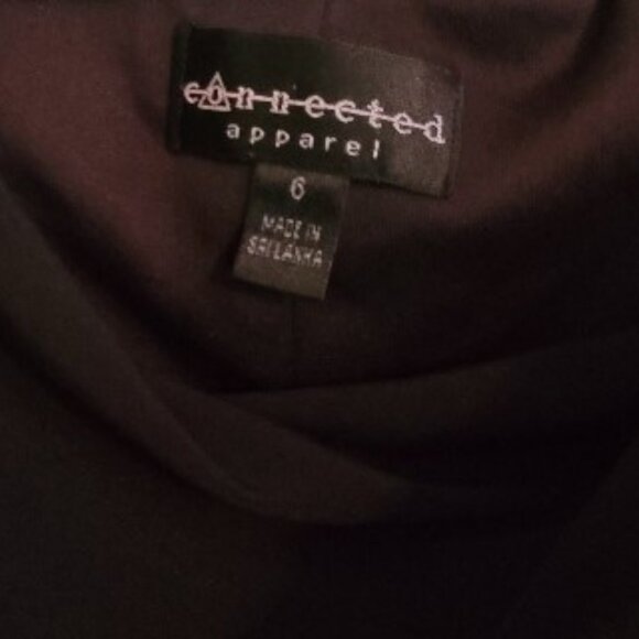 New Connected Black Nude  Sequined Illusion Sz 6 Gown - Picture 2 of 4